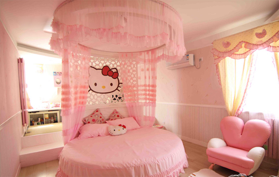 兒童節獻禮:極富創意的HELLO KITTY公主房
