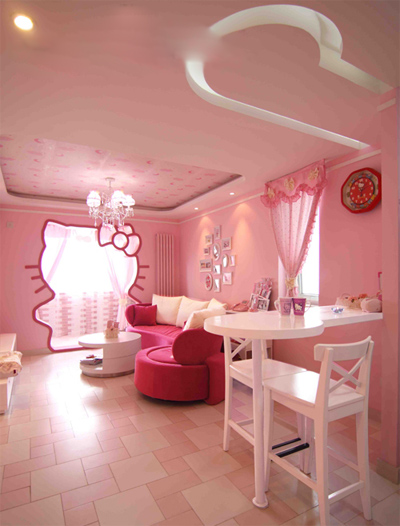兒童節獻禮:極富創意的HELLO KITTY公主房