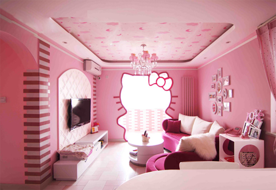 兒童節獻禮:極富創意的HELLO KITTY公主房